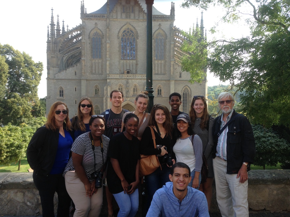 msmu students and faculty at St. Barbaras Cathedral, Kutná Hora, Czech Republic