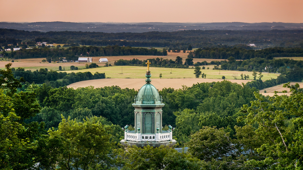 cupola during sunset at msmu