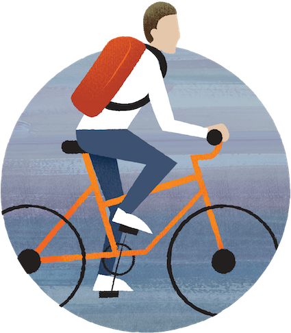 cyclist illustration