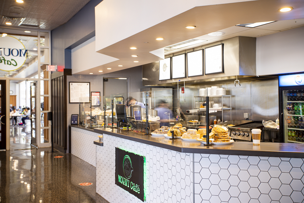mount cafe counter toward patriot hall