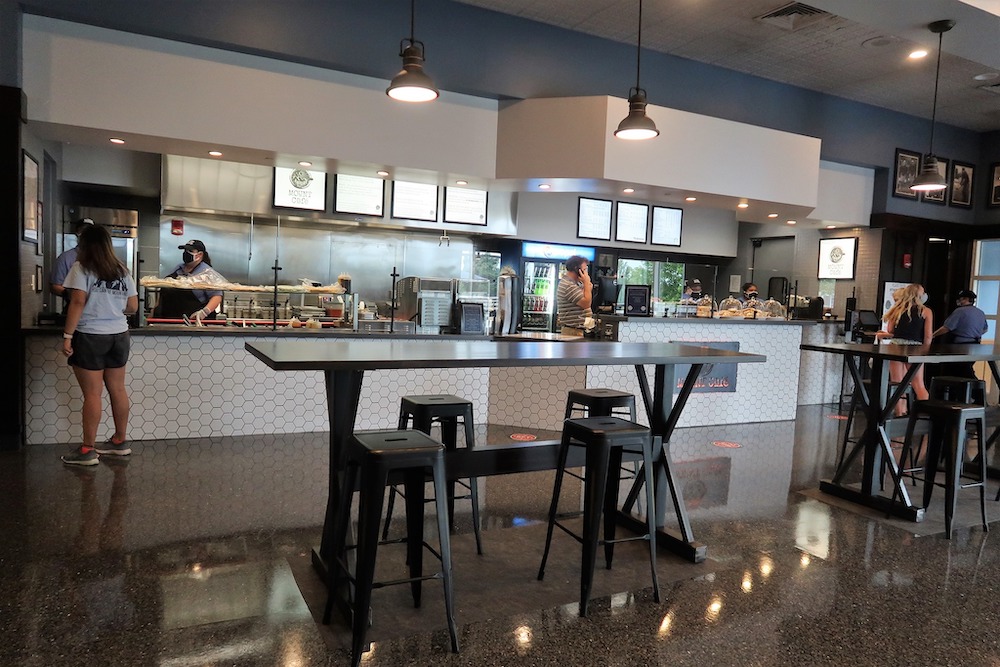 mount cafe view toward counter